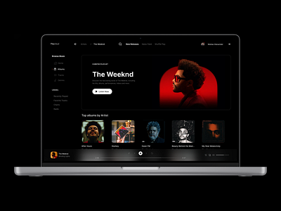 PlayCloud - Find your Rhythm app app design branding design ui ux web web app