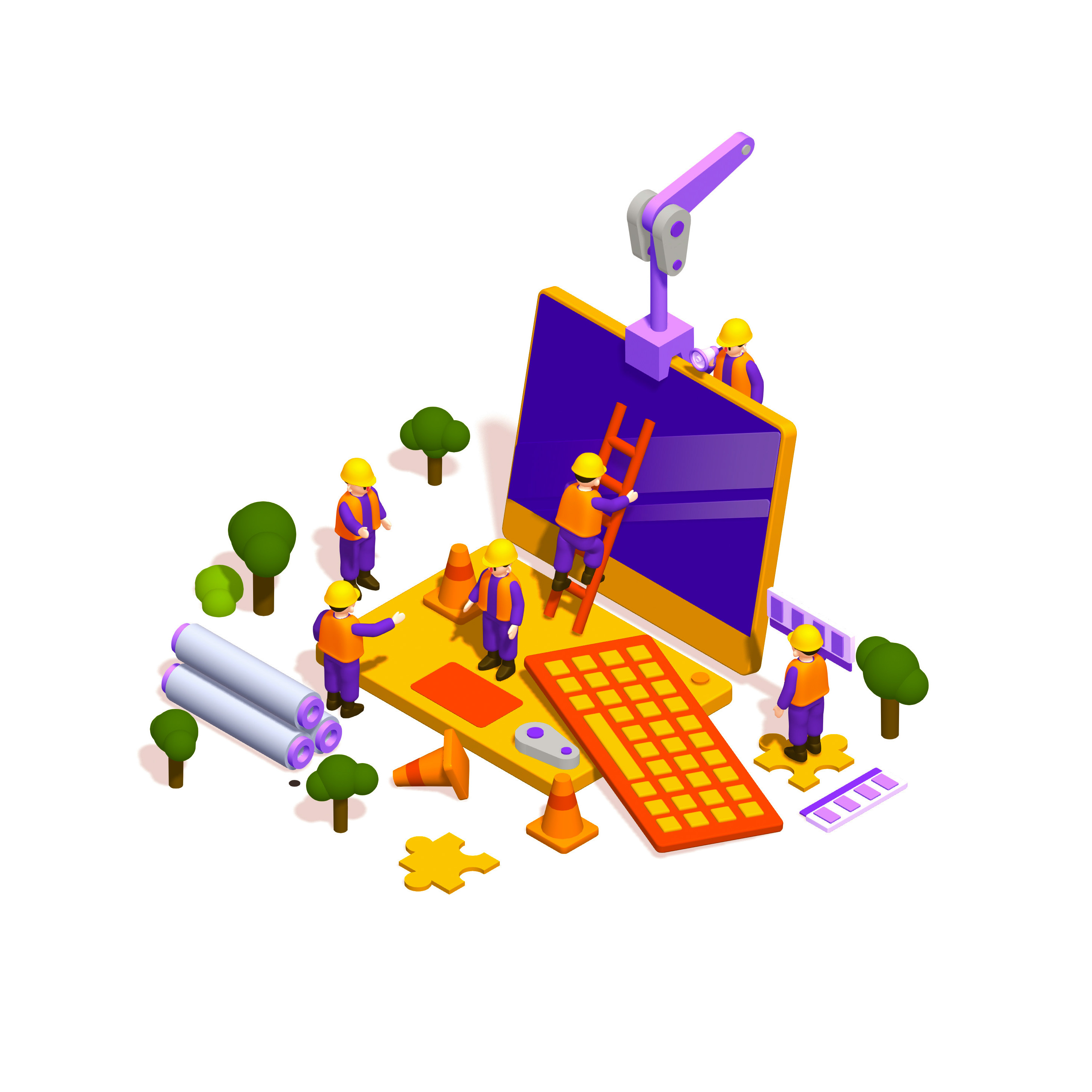 Reworking My Vector Isometric Into 3D 3d affinitydesigner design editorial illustration graphic design illustration isometrics minimalism splinetool vector