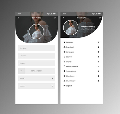 User profile page #dailyui 100 days challenge dailyui figma social media ui user profile