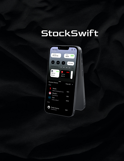 Stock Swift app design graphic design illustration ui ux