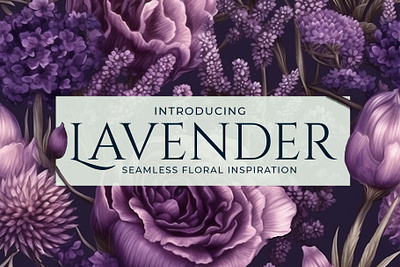 Lavender seamless patterns wallpaper