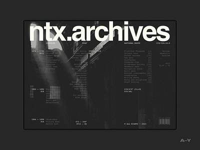 Archives /004 archive design digital font graphic design grid inspiration interface minimal typography ui web