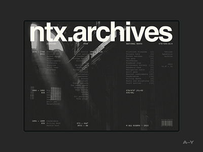 Archives /004 archive design digital font graphic design grid inspiration interface minimal typography ui web