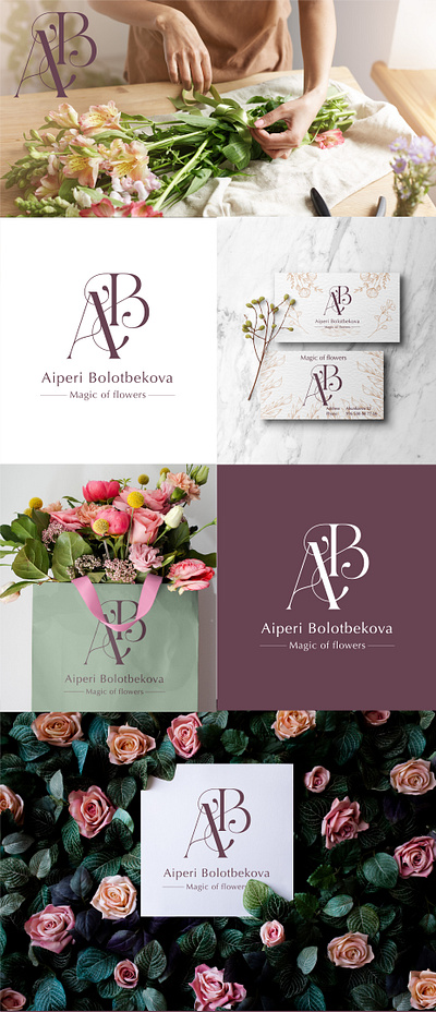 Logo design for flower shop art branding design graphic design illustration logo typography ui ux vector
