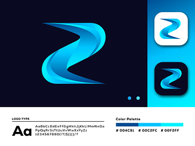 Letter Z - Modern logo abstract app brand identity branding business design letter logo logo modern z letter logo z logo