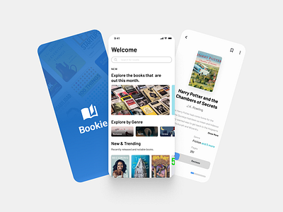 Bookie - The Mobile Novel App design mobile app novel ui ux