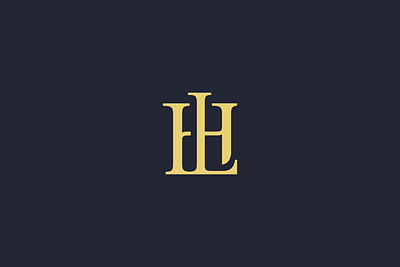 LH Monogram flat h icon l letter logo lh logo mono monogram monogram logo serif simple typography vector vector logo
