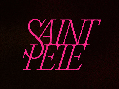 Saint Pete design graphic design lettering saint pete type typography