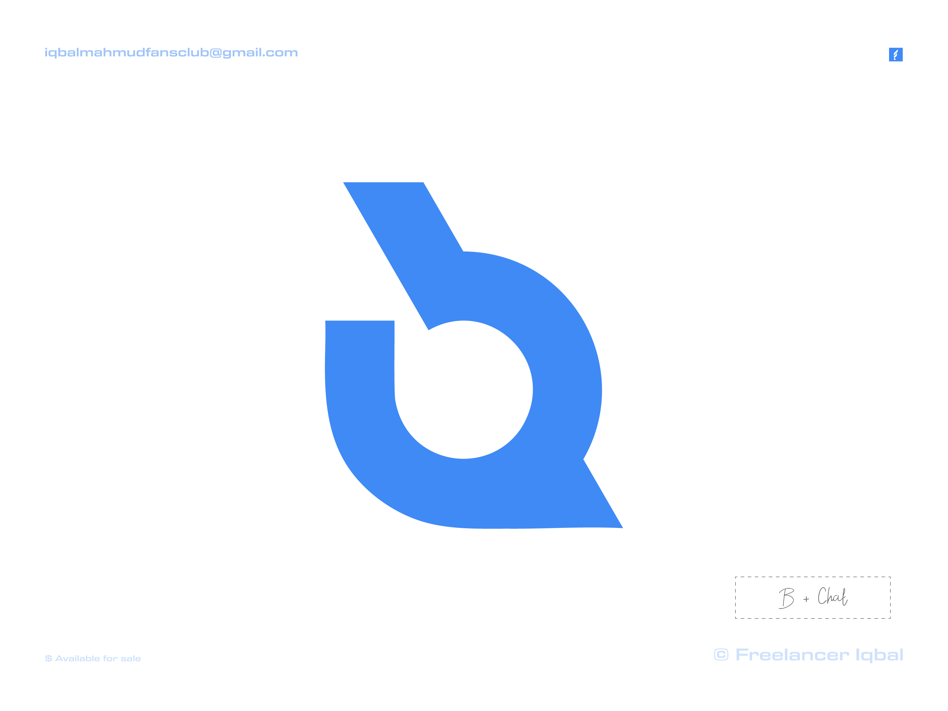 Letter B + Chat Logo, Logo Design, Logo, Logos, Branding By Freelancer ...