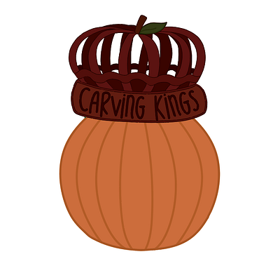 Carving Kings Pumpkin art branding design drawing graphic art graphic design illustration logo procreate ui