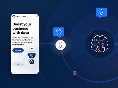 Mutt Data • Website illustration ui design