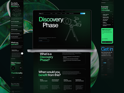 Fulcrum Rocks® - Web services / Product page / Discovery phase design development discovery figma gradient green style illustration landing page mainpage marketplace minimalism mvp product product services telescope trend ui ux web web services