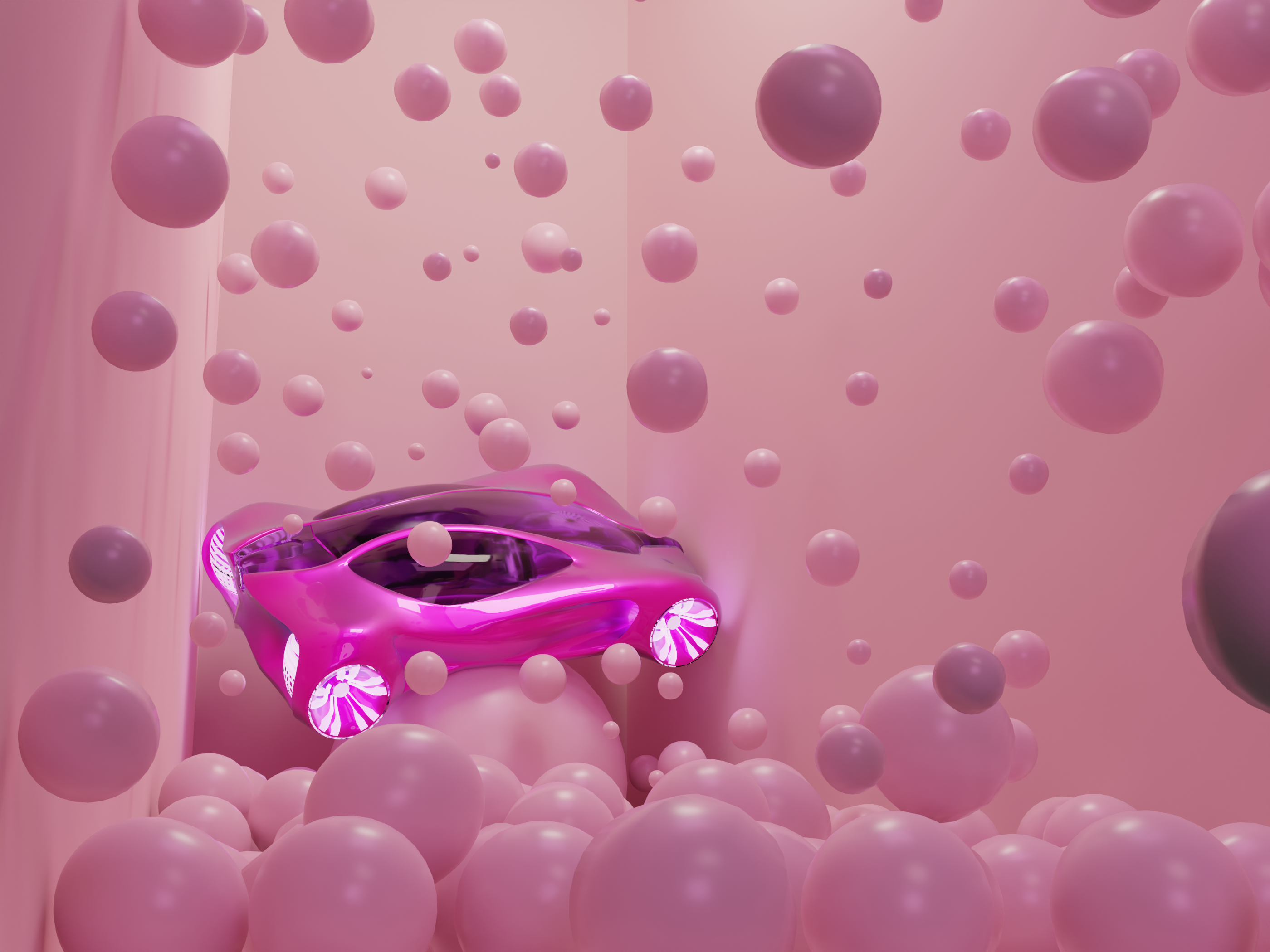 Future Automotive 3d 3d art 3d artist 3d design art artist artwork blender car color concept creative digital digital art inspiration light low poly nft pink render