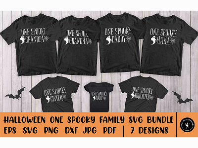 One Spooky Family Halloween SVG Bundle couples matching halloween svg design graphic design graphic tees halloween baby onesie svg halloween baby svg halloween matching siblings svg halloween onesie svg kids halloween svg merch design svg svg cut file svg design t shirt designer toddler halloween svg tshirt design typography tshirt design