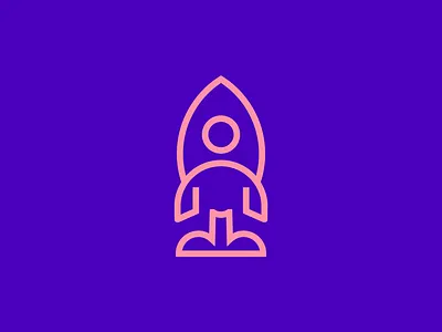 Rocketboy boy branding design graphicdesign line logo logo for sale logodesign logomark logotype rocket space surfing unused