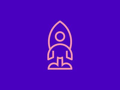 Rocketboy boy branding design graphicdesign line logo logo for sale logodesign logomark logotype rocket space surfing unused