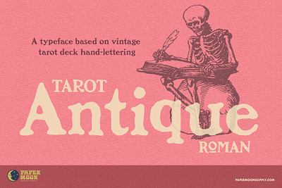 PM Tarot Antique Typeface Design branding design fonts graphic design illustration retro type design typography vector vintage