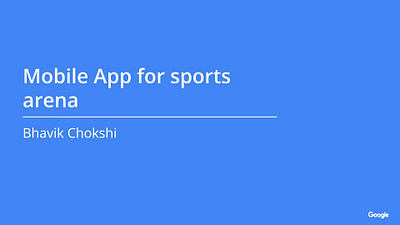 Case Study for the Sports arena App