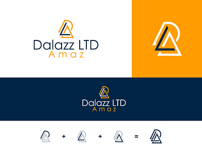 Dalazz LTD branding design flat illustration logo minimalist logo modern type unique vector