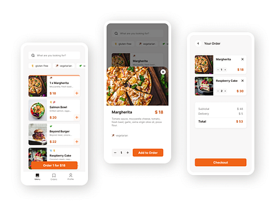 Food Ordering Mobile App design mobile ui ux