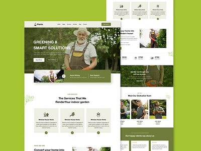 Lawn mower service landing page 3d agency animation branding design illustration landing landing page landing page design landing page template landing page ui landing page web lawn mower logo ui web web design web template website website design