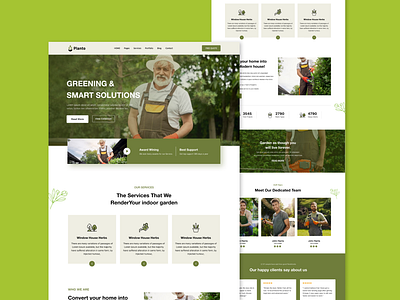 Lawn mower service landing page 3d agency animation branding design illustration landing landing page landing page design landing page template landing page ui landing page web lawn mower logo ui web web design web template website website design