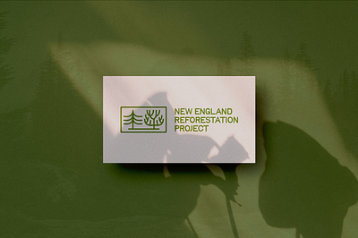 New England Reforestation Project branding climate eco forest logo new england sustainable tree
