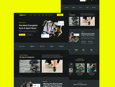 Gym Landing Page 3d agency animation branding design gym gym app gym landing page gym website gymwebsite illustration landing landing page landing page design logo ui web web design website website design