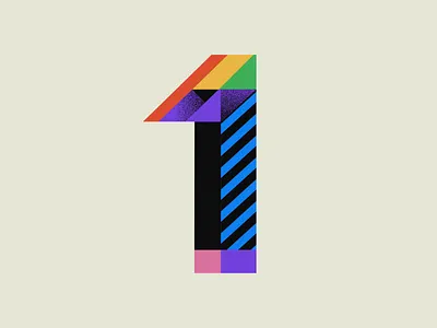 One - 36 days of type 36 days 36 days 1 36 days of type animation art direction artwork branding design graphic design illustration motion motion design motion graphics one one day shapes stay positive type typography vector