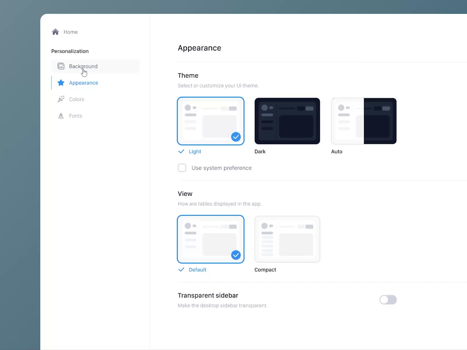 Example of Dashboard Design