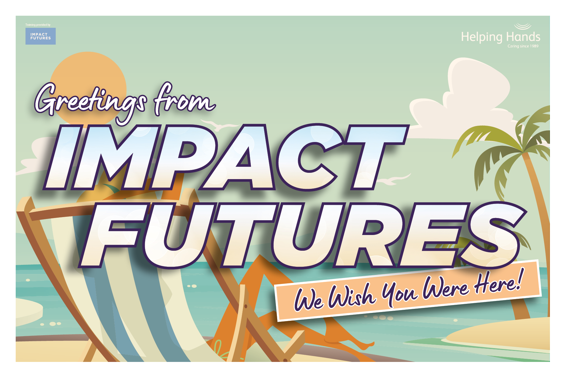 Retro Summer Postcard Design For Client branding design graphic design illustration indesign postcard retro summer