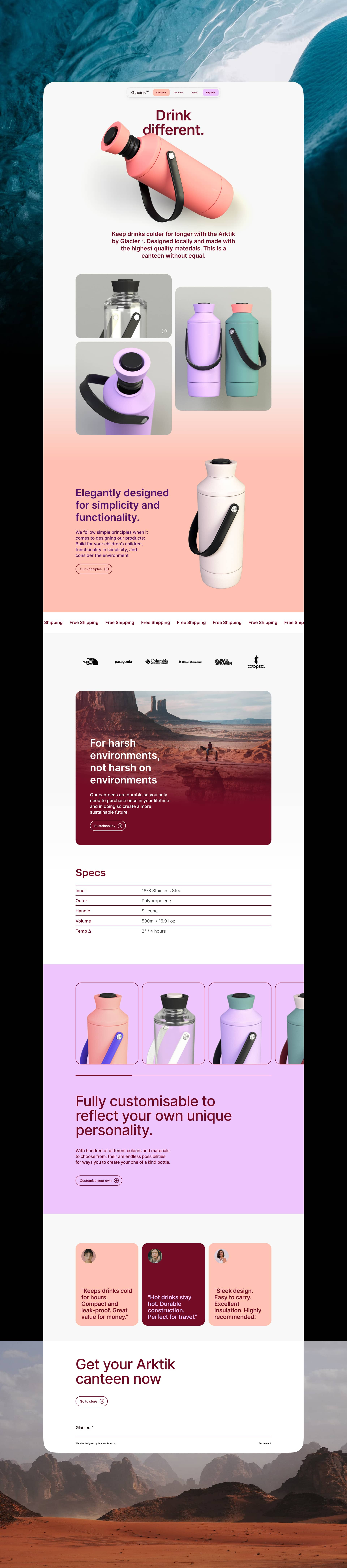 Arktik Website design interaction interface ui ux website