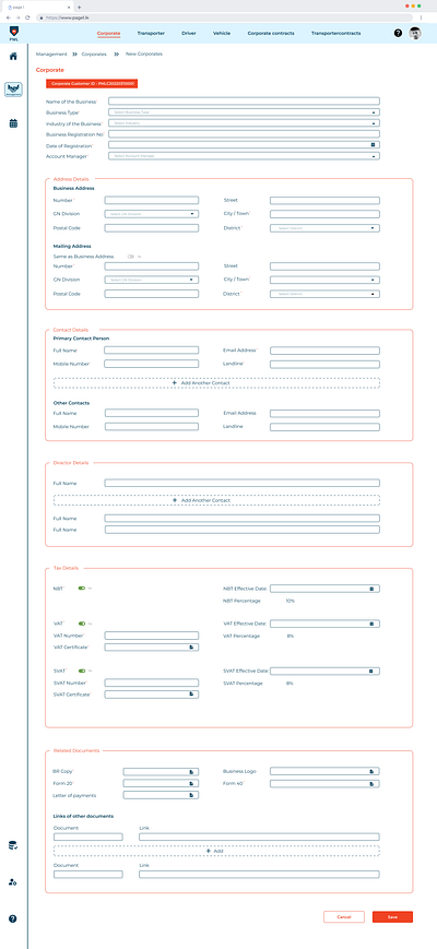 PML Platform - New Corporate branding color commercial vehicle corporate dashboard design drivers figma graphic design illustration pickme potential shippers taxi typography uber ui ui ux ux web website