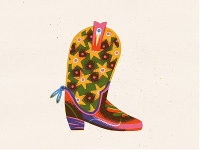 Daily Drawing - Shoes amsterdam cowboy boots drawing fabric design fashion illustration linedrawing pattern pattern design retro shoes surfacedesign texture