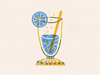 Daily Drawing - Cocktails cocktail bar cocktails drawing drinks illustration linedrawing multiply overprint pattern design procreate retro texture vintage