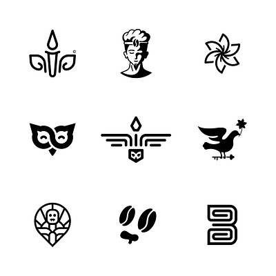 Logo marks and icons bird logo brandidentity branding design graphic design illustration logo logocollection logodesign logofolio mascot pictogram pictorial logo vector تصميم شعارات