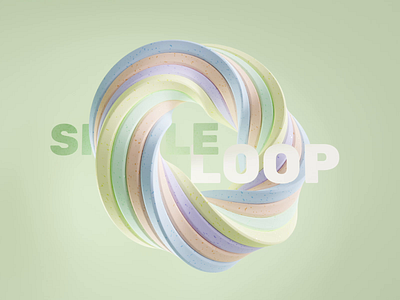 Simple Loop! 3d 3d art abstract animation loop motion graphics pastel satisfying simple