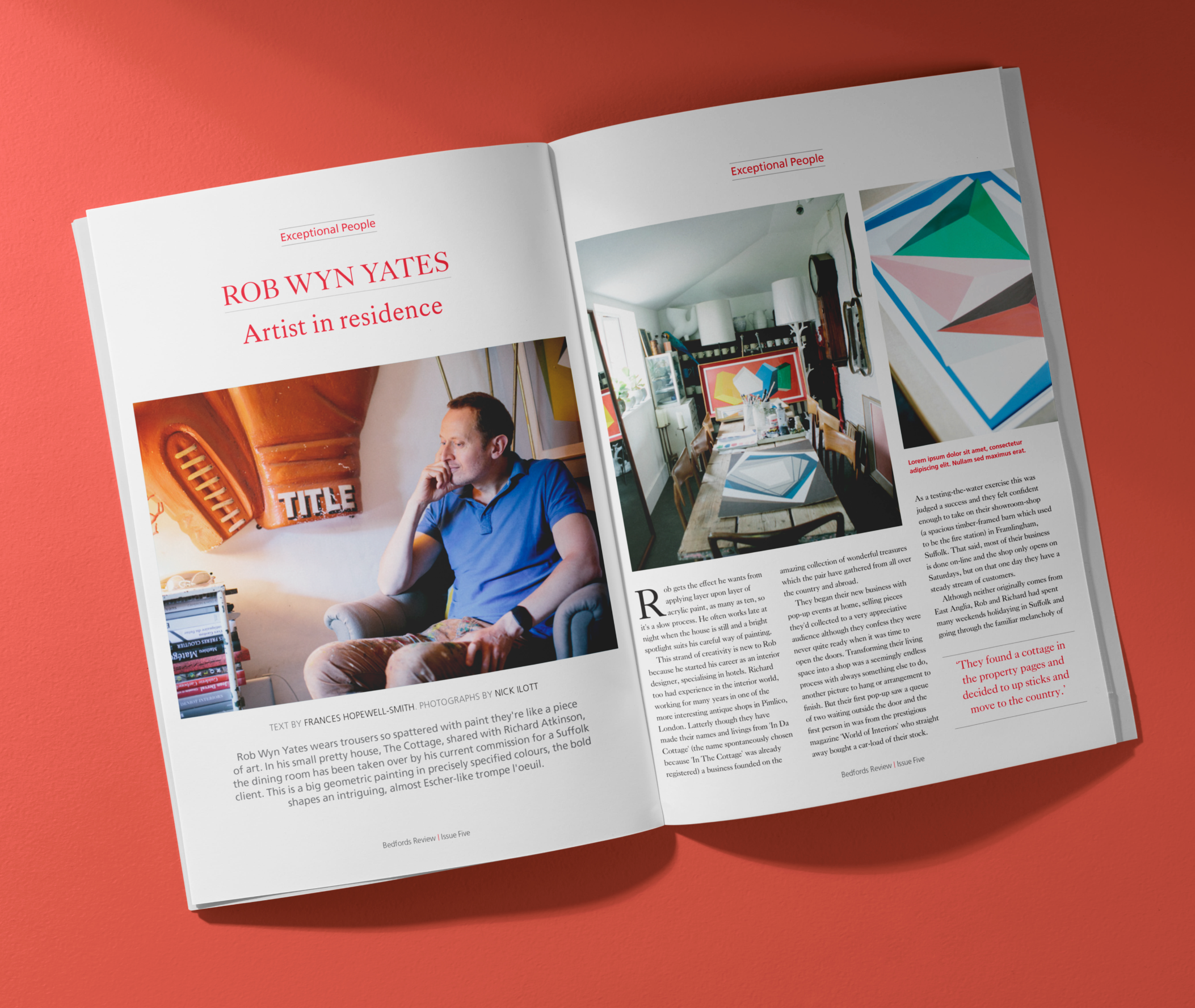 Bedfords magazine layout design graphic design layout magazine print design typography