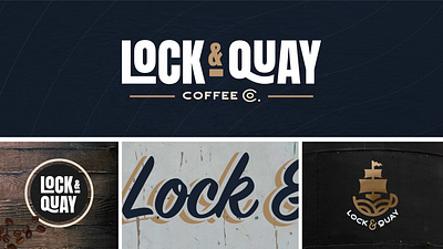 Lock & Quay Coffee Co. brand branding coffee design fb food graphicdesign illustration logo logodesign
