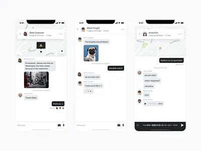 Holler chat app branding design mobile ui ux
