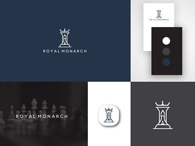 Royal Monarch Logo, Minimalist logo logo minimal minimalist logo royal logo