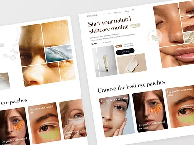Obsession - Natural Care beauty care skincare ui ui ux website