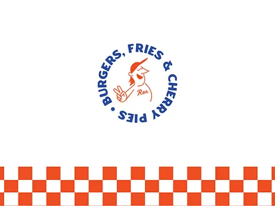 Ron's Burger Shack Branding - Burgers, Fries, and Cherry Pies brand identity branding burger burger branding burger logo design logo restaurant branding restaurant logo retro branding retro logo retro restaurant