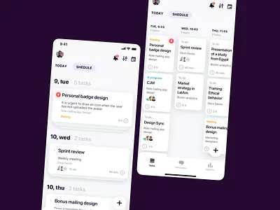 Task Manager App Concept app calendar design interface list manager mobile task ui ux
