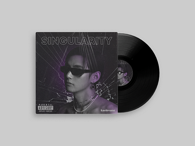 Song cover - Singularity, Taehyung album cover amateur designer design graphic design illustration illustrator photoshop poster