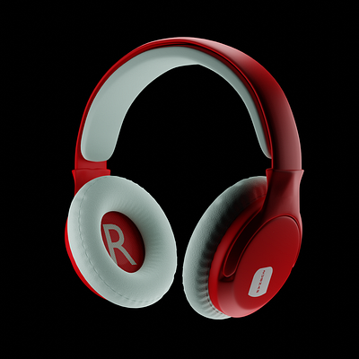 3d headphone model 3d branding design graphic design vector
