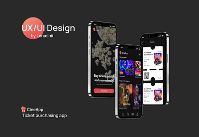 Cinema app app design graphic design icon logo ui ux