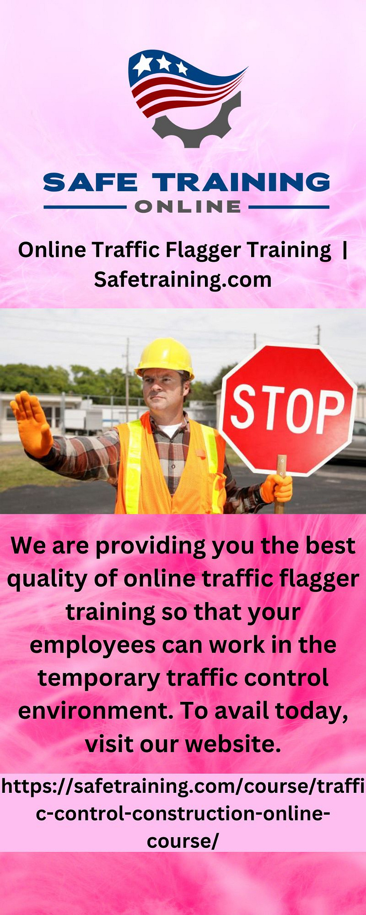 Online Traffic Flagger Training by SAFE Training