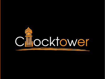 CLOCKTOWER WEB LOGO branding classic logo design illustration logo morden logo simple and elegantly design ui vector web logo wordmark