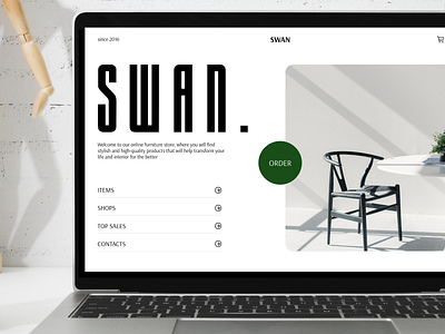 Disign for furniture store design minimalizm ui ux web design
